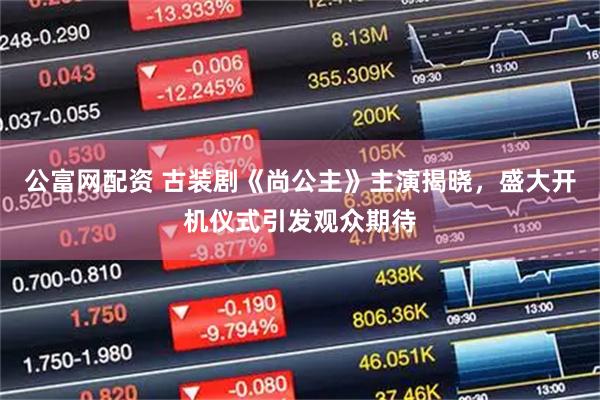 公富网配资 古装剧《尚公主》主演揭晓，盛大开机仪式引发观众期待